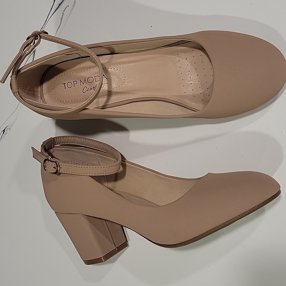 WOMEN'S ANKLE STRAP HEEL (AMELIA-1) Sz 8